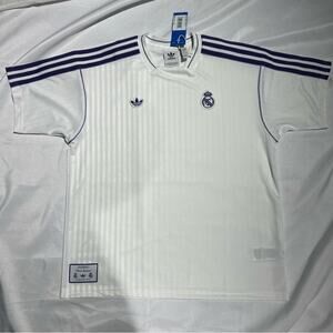 Adidas Originals Real Madrid Icon Jersey White Purple Men’s Size M Authentic